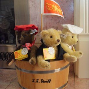 Steiff Rub-A-Dub-Dub 1987 Set of 3 Bears